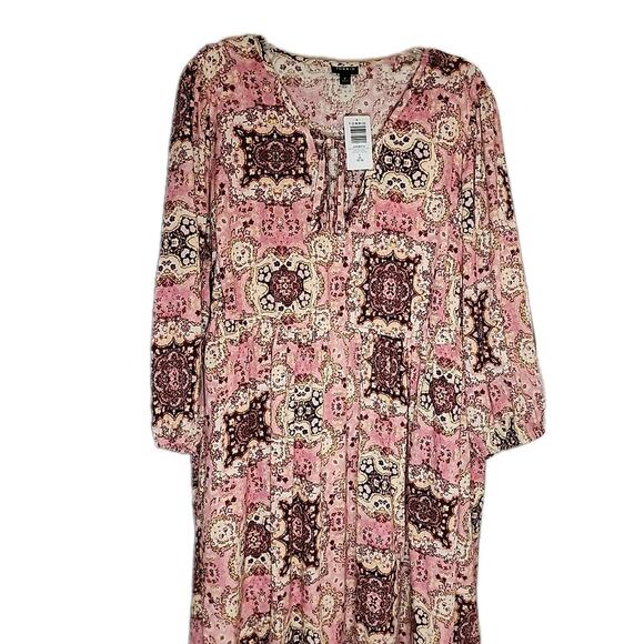 Torrid Dress Womens 2XLarge Mini Washable Gauze Tunic Pocket NWT - Picture 2 of 9
